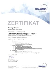 DSB Zertifikat pdf