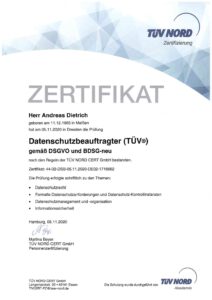 DSBZert Andreas Dietrich TUV Nord pdf